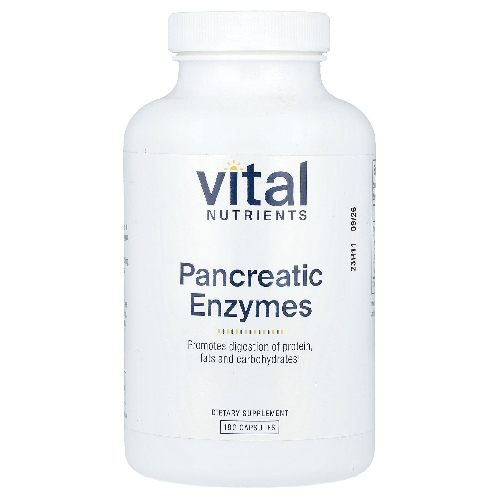 Vital Nutrients, Pancreatic Enzymes , 180 Capsules