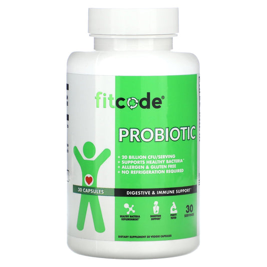 fitcode, Probiotic, 30 Veggie Capsules