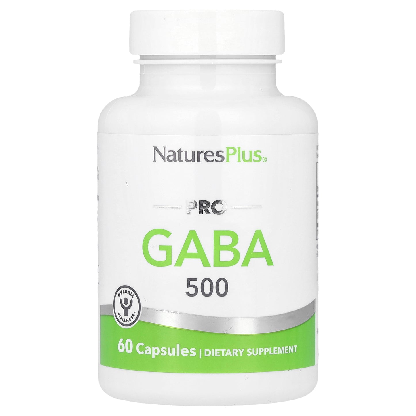 NaturesPlus, PRO GABA 500, 60 Capsules (500 mg per Capsule)