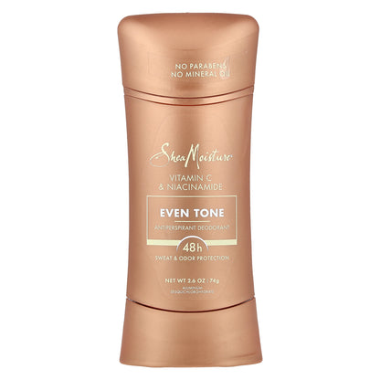 SheaMoisture, Even Tone, Antiperspirant Deodorant, Vitamin C & Niacinamide, 2.6 oz (74 g)