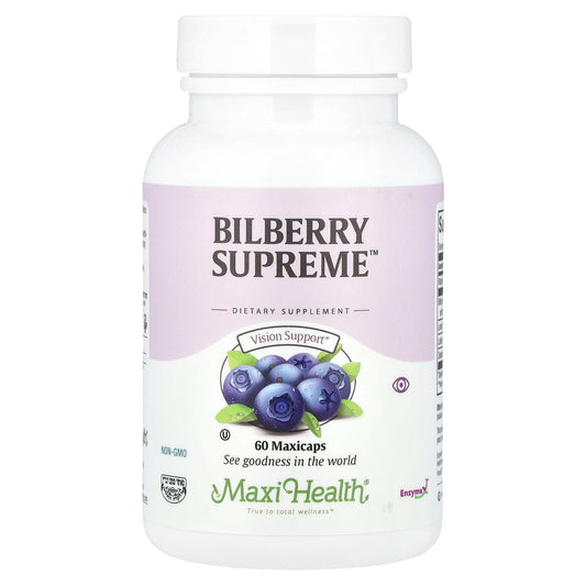 Maxi Health, Bilberry Supreme™, 60 Maxicaps