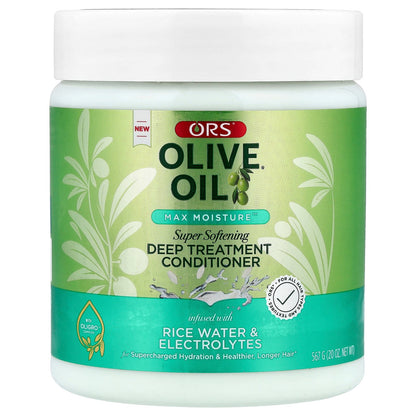 ORS, Olive Oil®, Max Moisture™, Super Softening Deep Treatment Conditioner, For All Hair Types and Textures, 20 oz  (567 g)