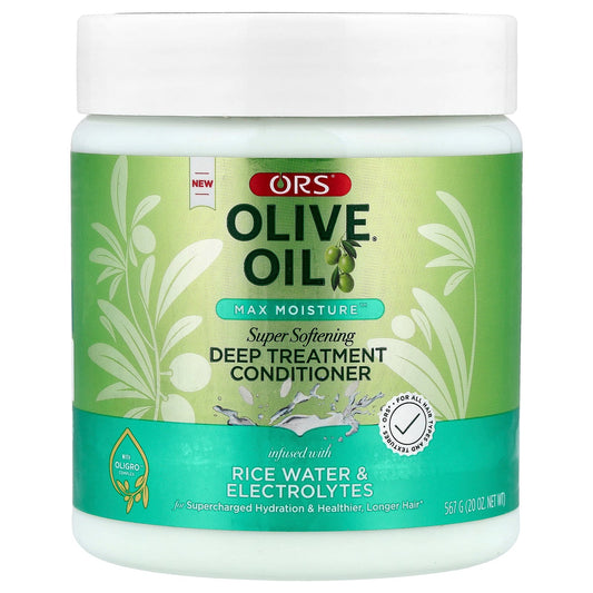 ORS, Olive Oil®, Max Moisture™, Super Softening Deep Treatment Conditioner, For All Hair Types and Textures, 20 oz  (567 g)