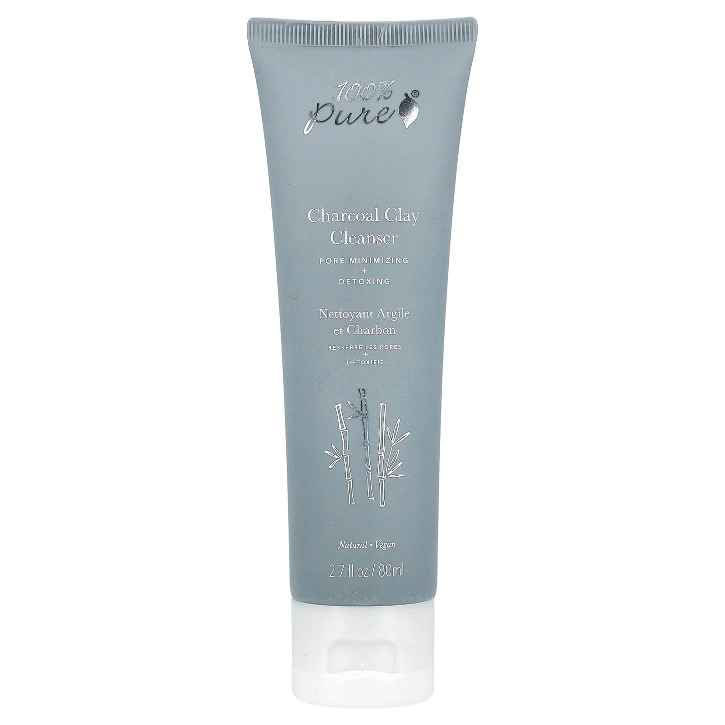 100% PURE, Charcoal Clay Cleanser, 2.7 fl oz (80 ml)