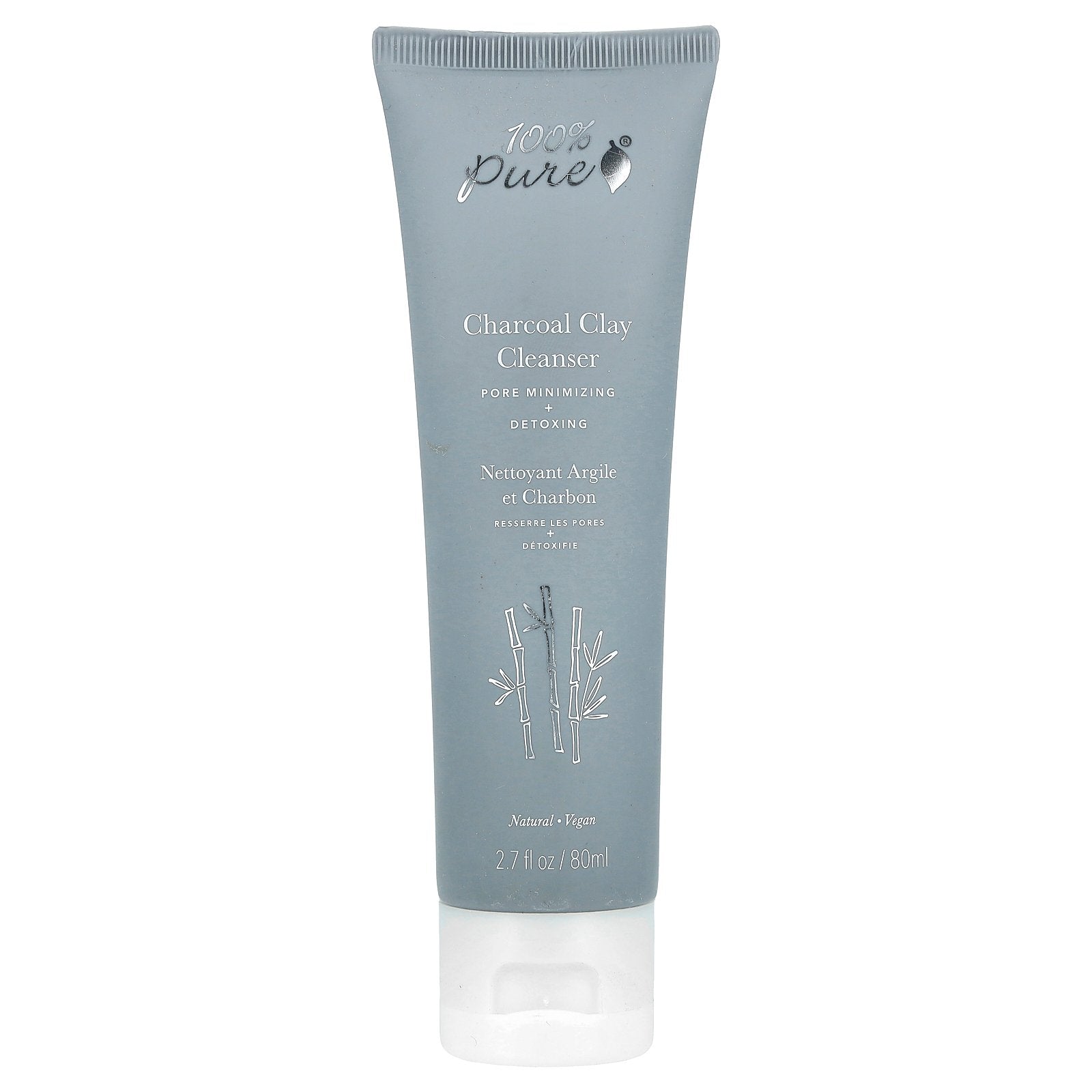 100% PURE, Charcoal Clay Cleanser, 2.7 fl oz (80 ml)