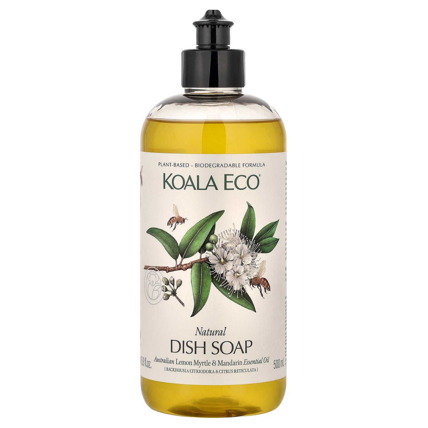 Koala Eco, Natural Dish Soap, Australian Lemon Myrtle & Mandarin Essential Oil, 16.9 fl oz (500 ml)