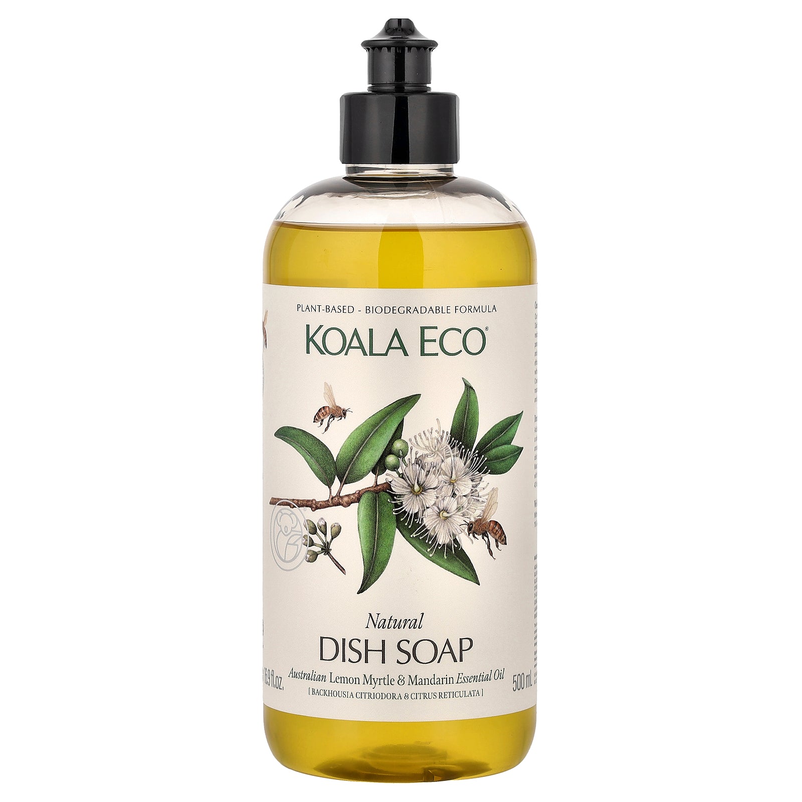 Koala Eco, Natural Dish Soap, Australian Lemon Myrtle & Mandarin Essential Oil, 16.9 fl oz (500 ml)