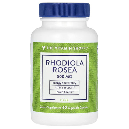 The Vitamin Shoppe, Rhodiola Rosea, 500 mg, 60 Vegetable Capsules