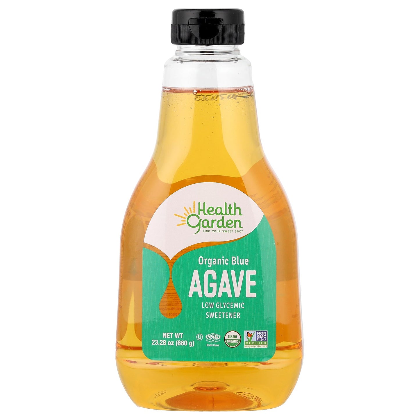 Health Garden, Organic Blue Agave, Low Glycemic Sweetener, 23.28 oz (660 g)