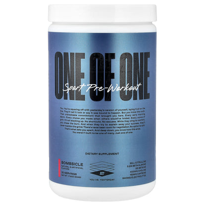 ONE OF ONE, Sport Pre-Workout, Bombsicle, 17.8 oz (504 g)