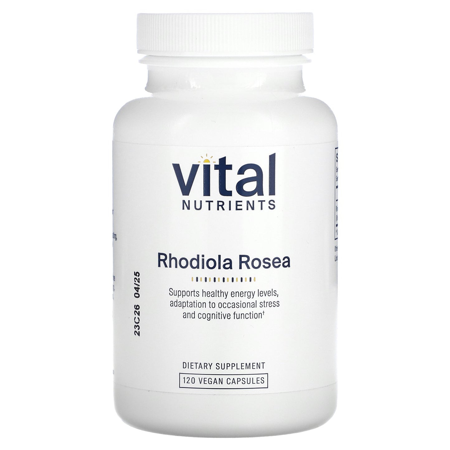 Vital Nutrients, Rhodiola Rosea, 120 Vegan Capsules (200 mg per Capsule)