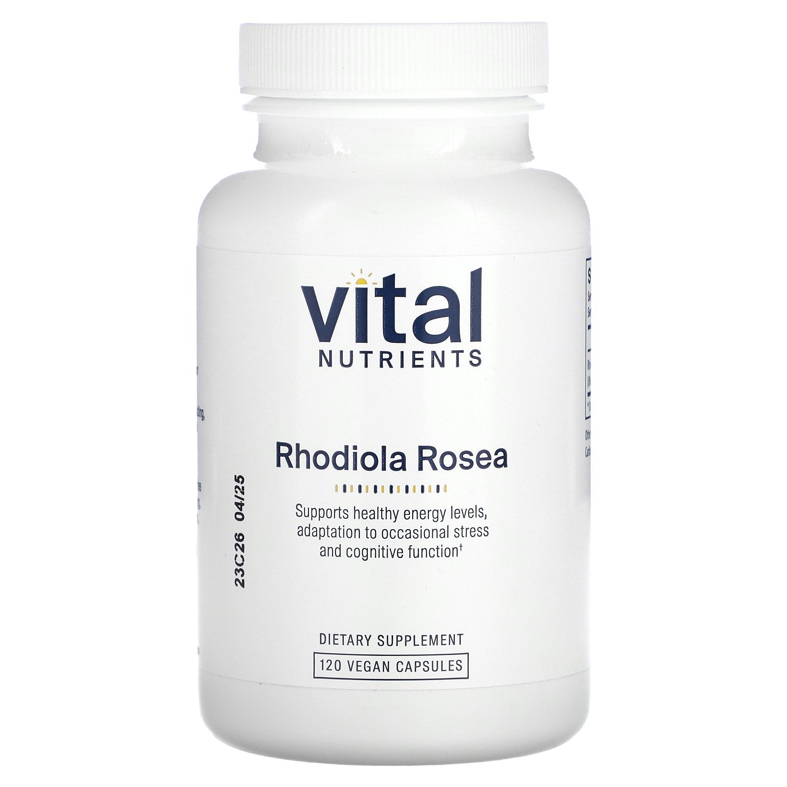 Vital Nutrients, Rhodiola Rosea, 120 Vegan Capsules (200 mg per Capsule)