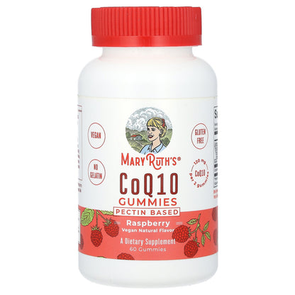 MaryRuth's, CoQ10 Gummies, Raspberry, 120 mg, 60 Gummies (60 mg Per Gummy)