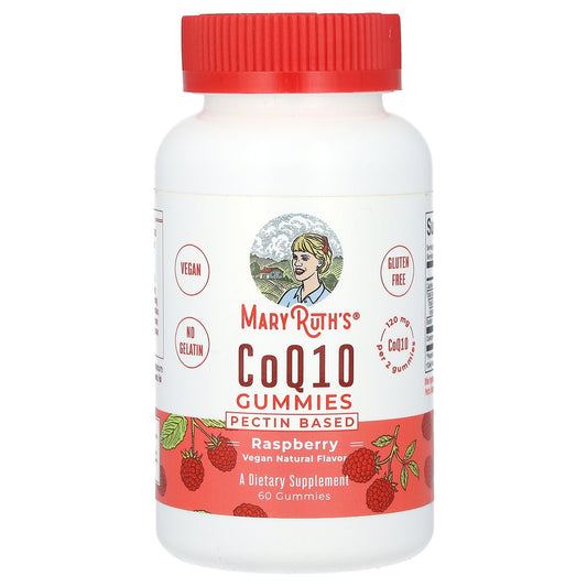 MaryRuth's, CoQ10 Gummies, Raspberry, 120 mg, 60 Gummies (60 mg Per Gummy)