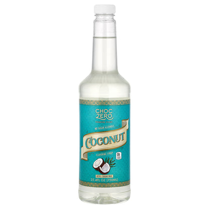 ChocZero, Premium Syrup, Coconut, Sugar Free, 25.4 fl oz (750 ml)