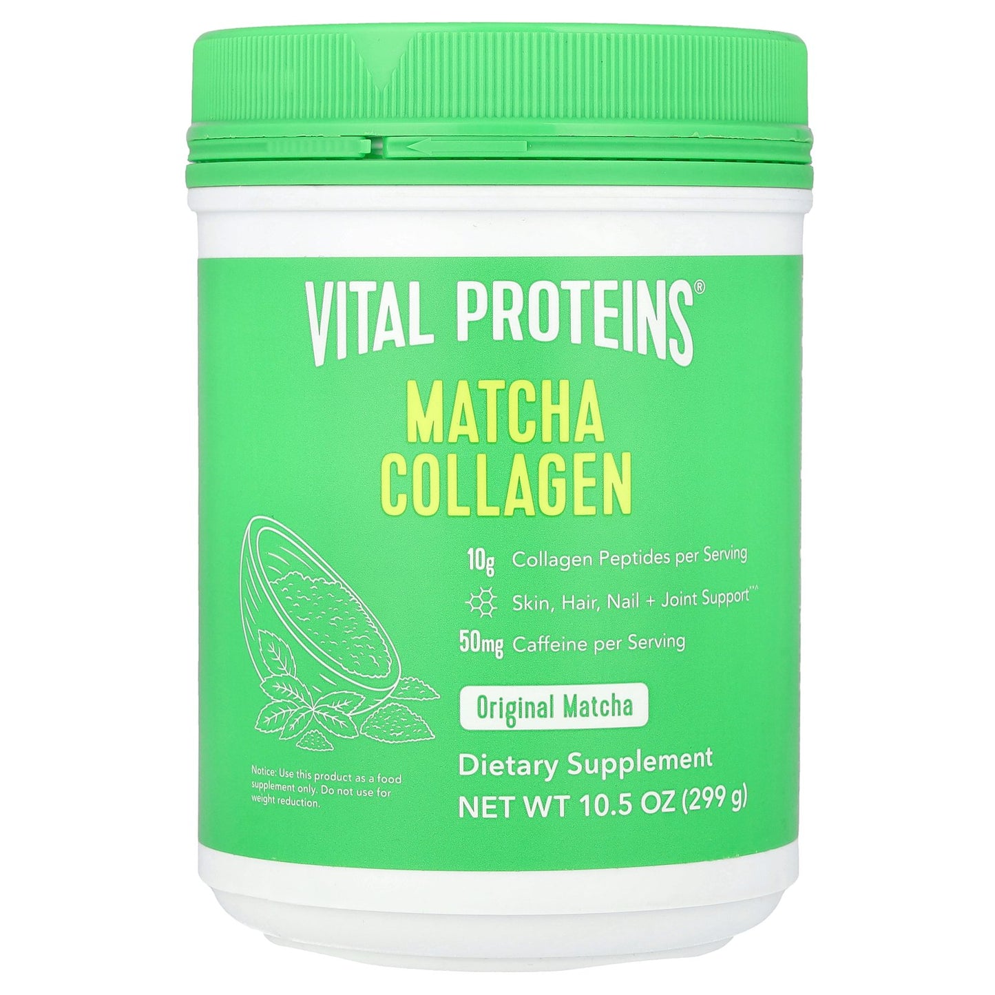 Vital Proteins, Matcha Collagen, Original Matcha, 10.5 oz (299 g)