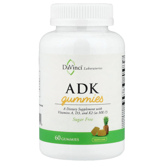 DaVinci Laboratories, ADK Gummies, Pineapple, 60 Gummies