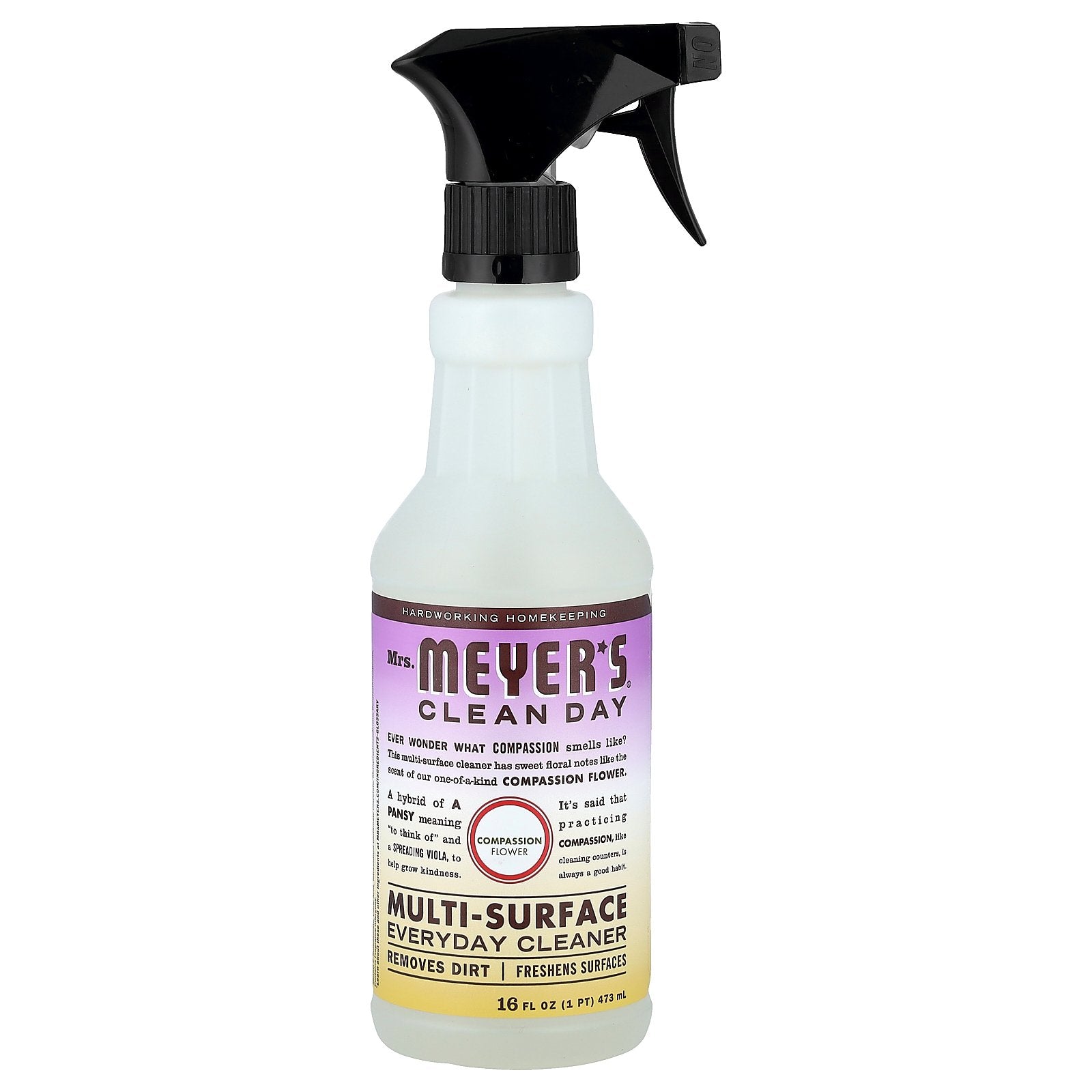 Mrs. Meyers Clean Day, Multi-Surface Everyday Cleaner, Compassion Flower, 16 fl oz (473 ml)