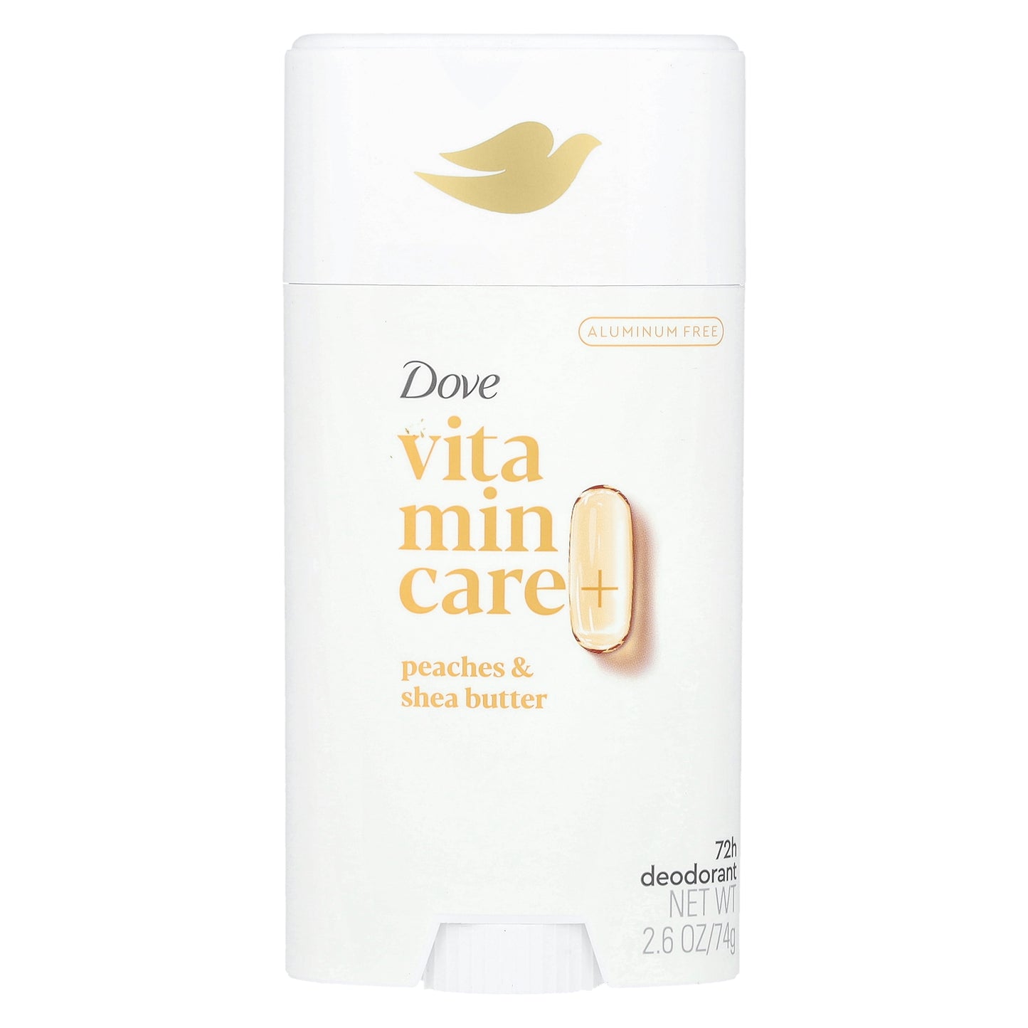 Dove, Vitamin Care+ Deodorant, Peaches & Shea Butter, 2.6 oz (74 g)