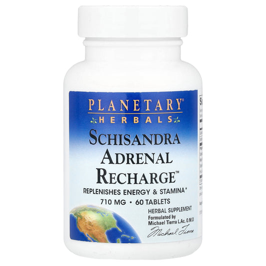 Planetary Herbals, Schisandra Adrenal Recharge™, 60 Tablets