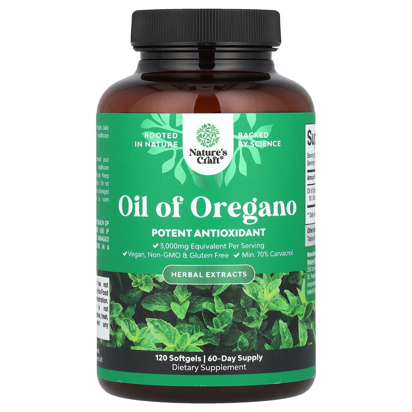 Nature's Craft, Oil of Oregano, 120 Softgels (150 mg per Softgel)