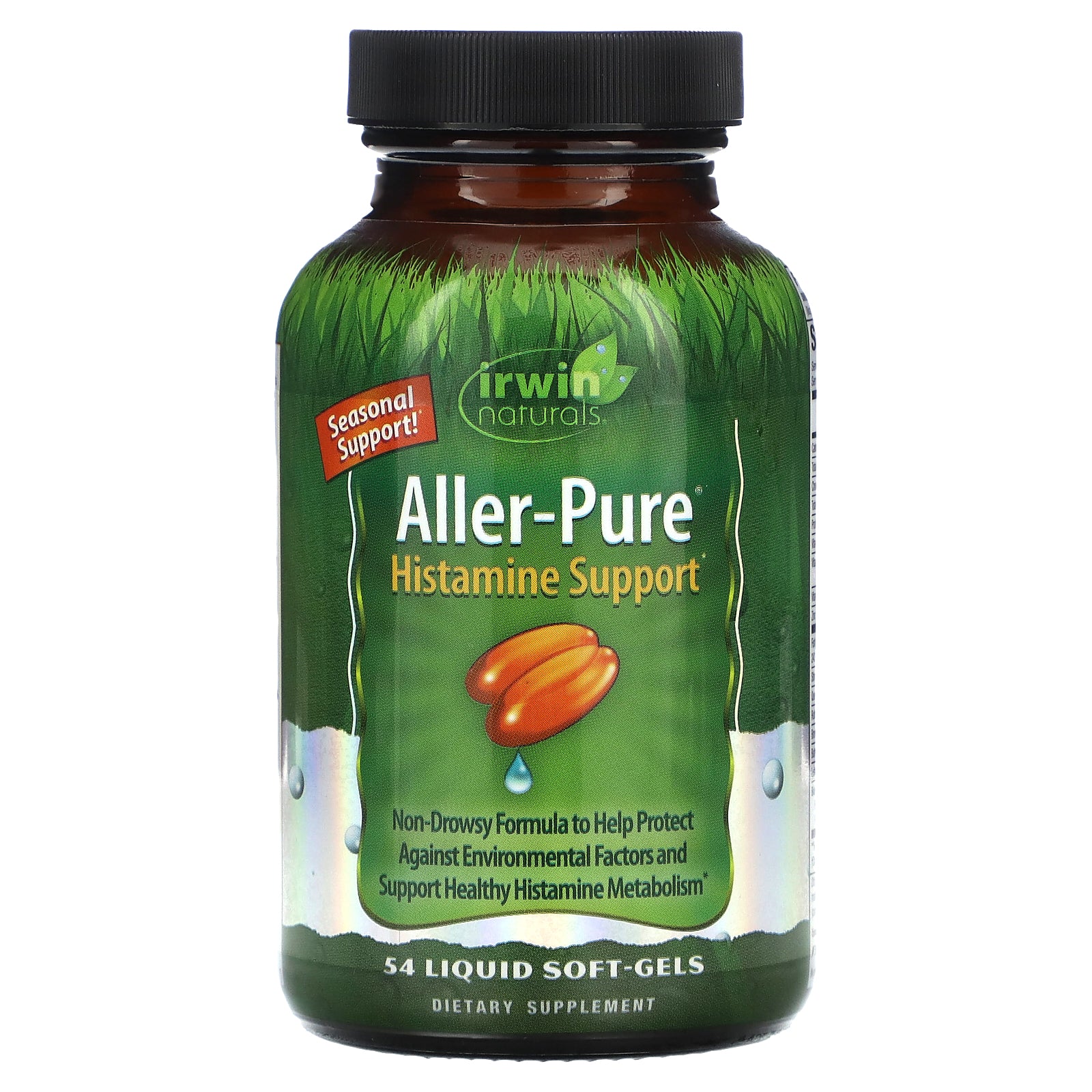 Irwin Naturals, Aller-Pure, Histamine Support, 54 Liquid Soft-Gels