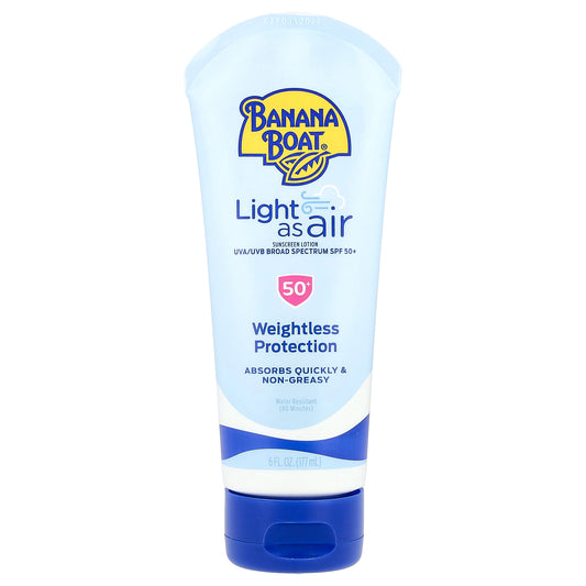 Banana Boat, Light As Air, Sunscreen Lotion, SPF 50+, 6 fl oz (177 ml)