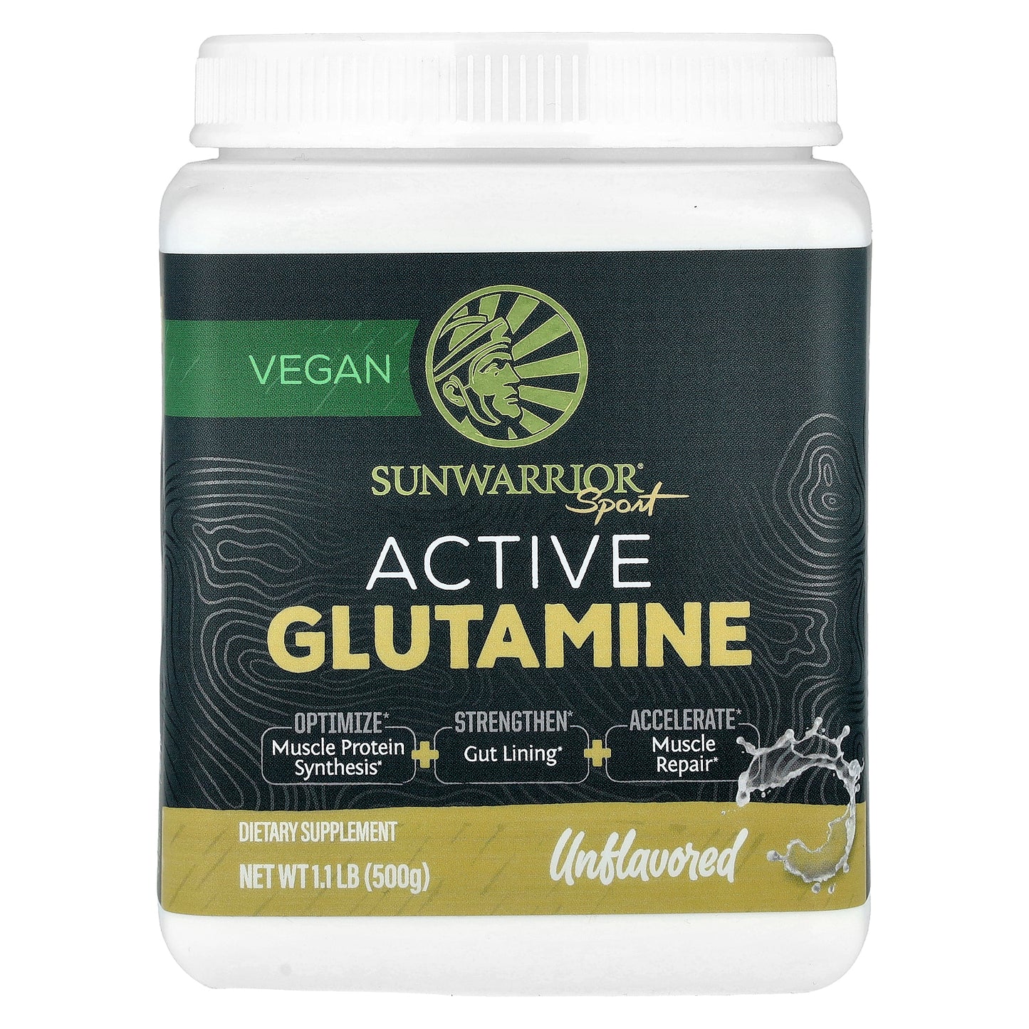 Sunwarrior, Sport, Active Glutamine, Unflavored , 1.1 lbs (500 g)