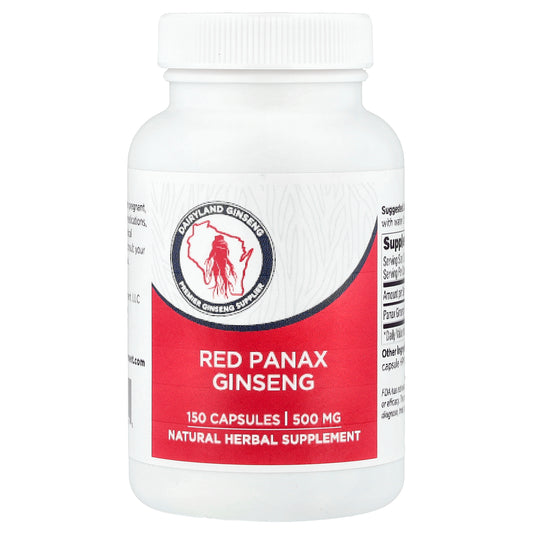 Dairyland Ginseng, Red Panax Ginseng, 500 mg, 150 Capsules