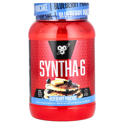 BSN, Syntha-6®, Protein Powder Drink Mix, Blueberry Pancake, 2.91 lb (1.32 kg)