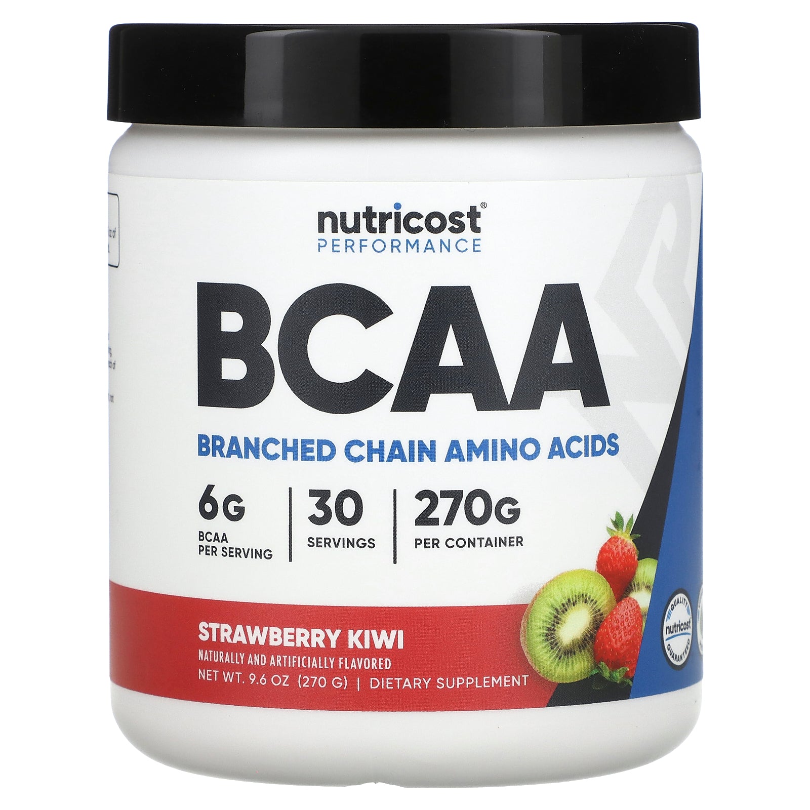 Nutricost, Performance, BCAA, Strawberry Kiwi, 9.6 oz (270 g)