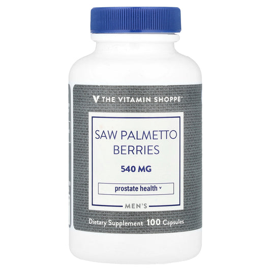 The Vitamin Shoppe, Men's Saw Palmetto Berries, 540 mg, 100 Capsules