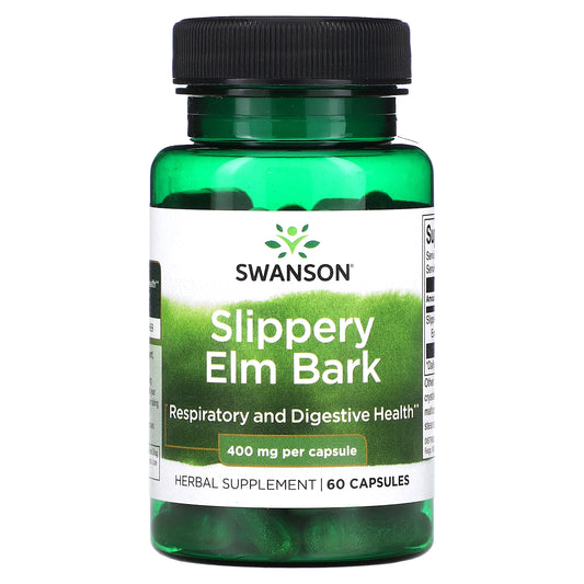 Swanson, Slippery Elm Bark, 400 mg, 60 Capsules