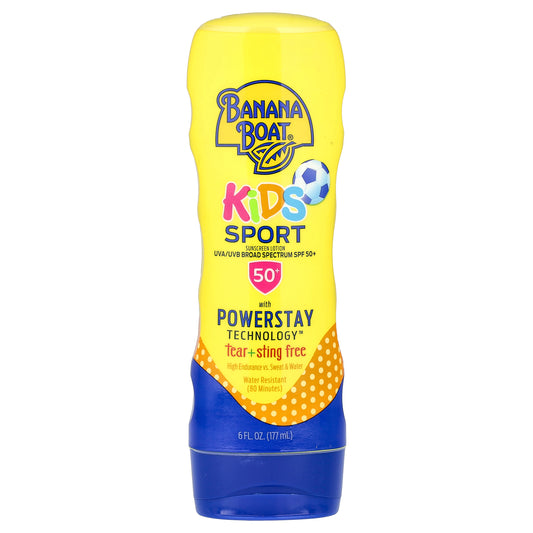 Banana Boat, Kids Sport, Sunscreen Lotion, SPF 50+, 6 fl oz (177 ml)