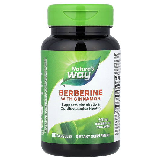 Nature's Way, Berberine With Cinnamon, 60 Capsules