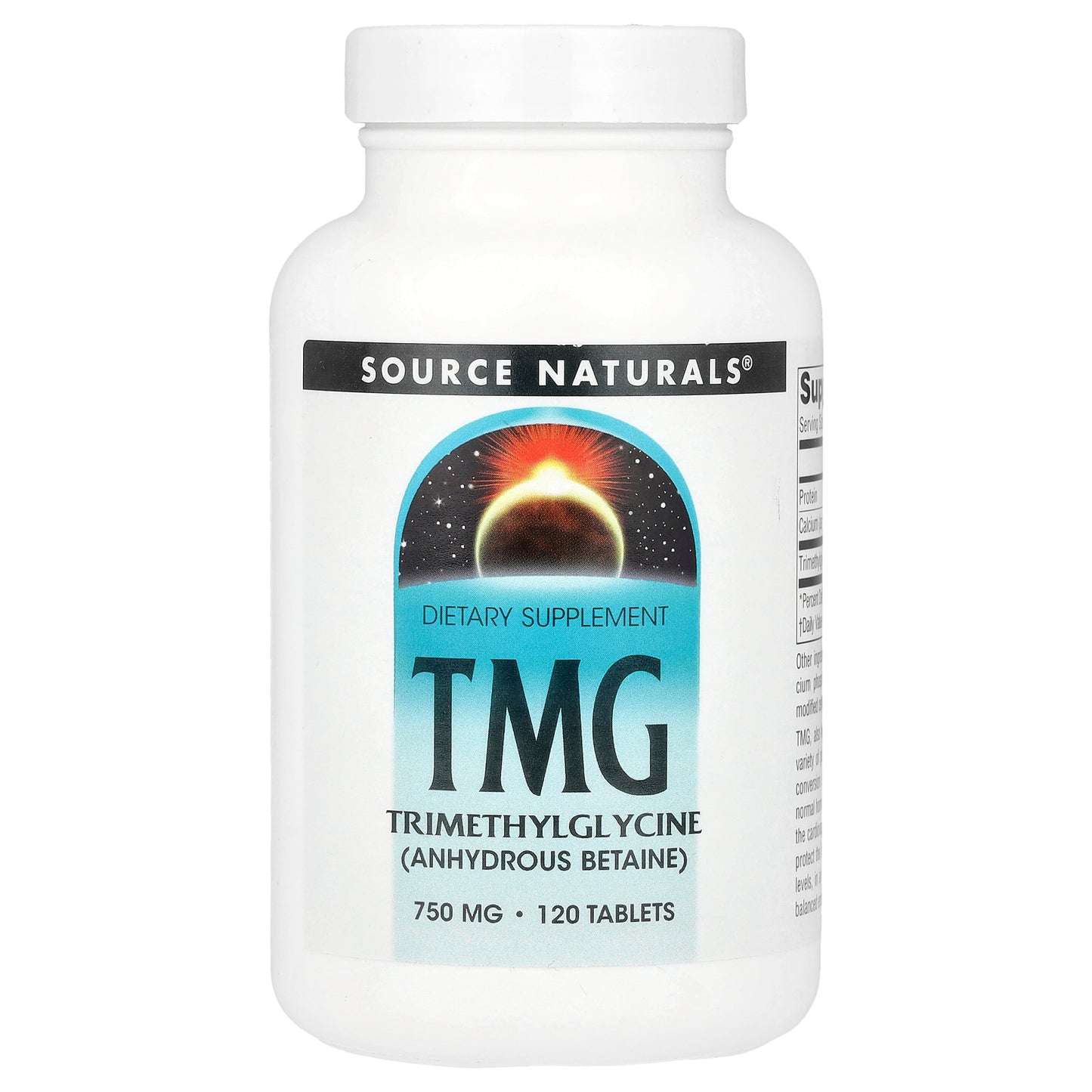 Source Naturals, TMG, 750 mg, 120 Tablets