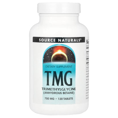 Source Naturals, TMG, 750 mg, 120 Tablets