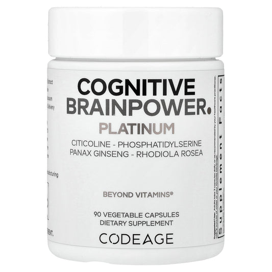 Codeage, Cognitive Brainpower Platinum, 90 Vegetable Capsules