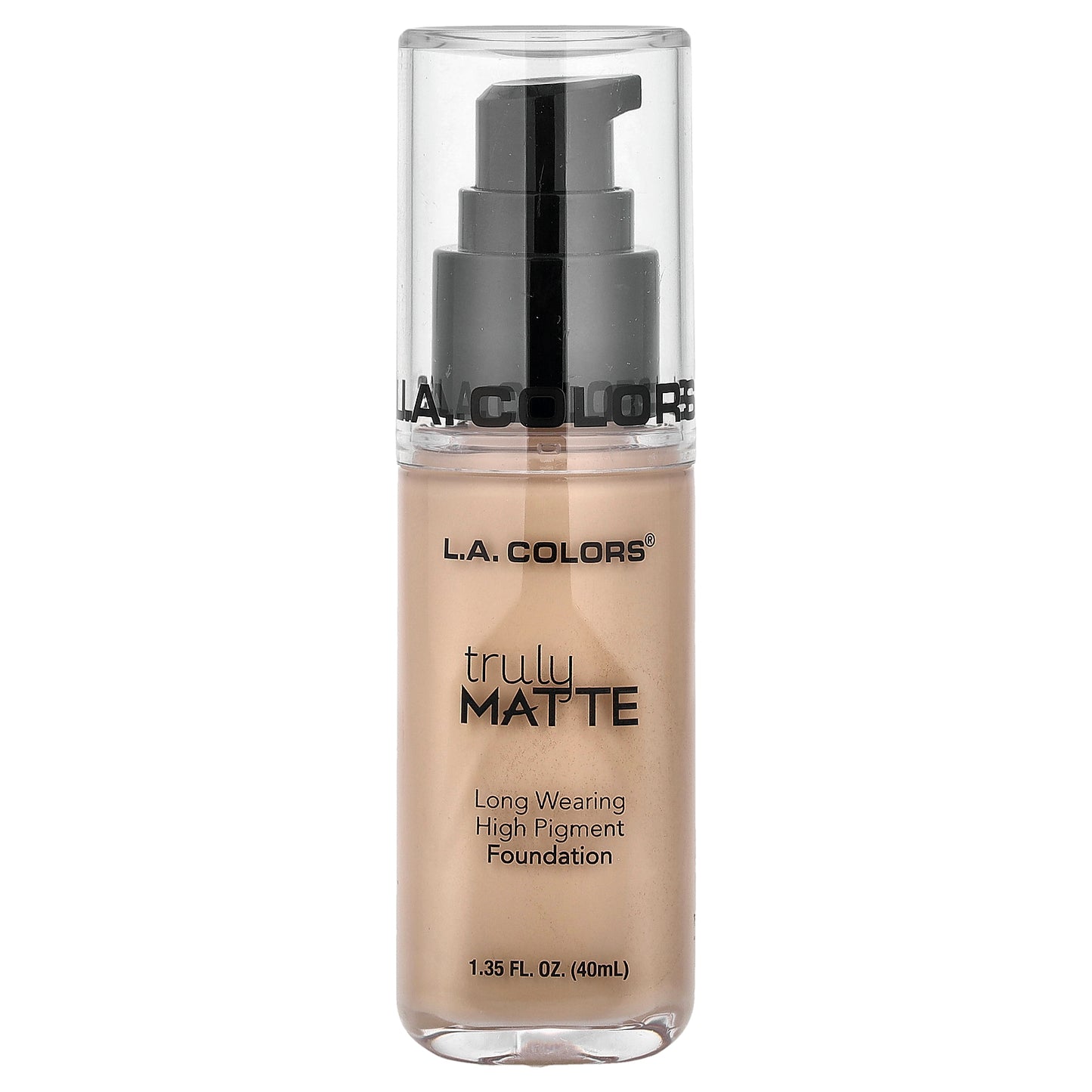 L.A. Colors, Truly Matte Foundation, CLM352 Natural, 1.35 fl oz (40 ml)