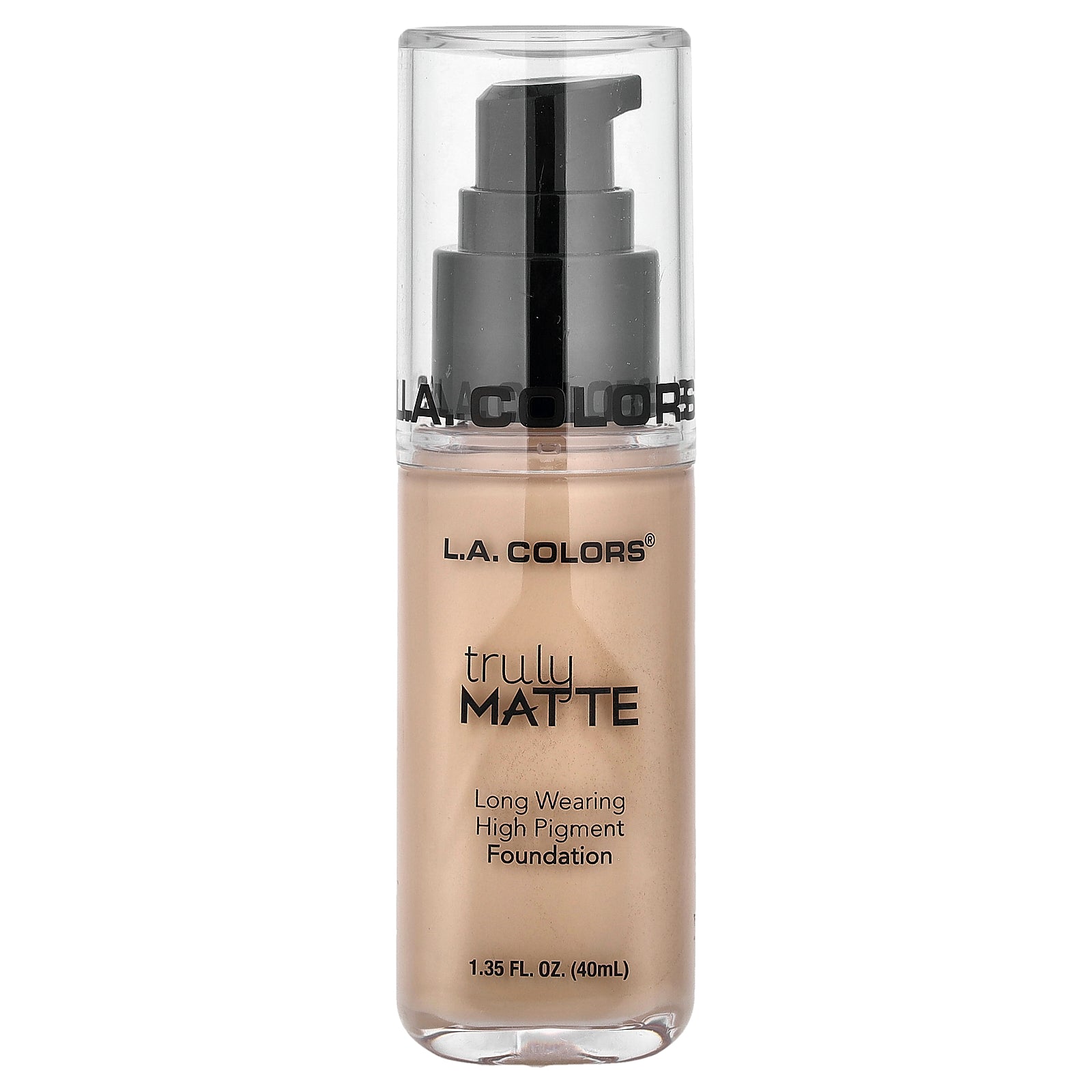 L.A. Colors, Truly Matte Foundation, CLM352 Natural, 1.35 fl oz (40 ml)
