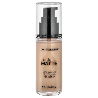 L.A. Colors, Truly Matte Foundation, CLM352 Natural, 1.35 fl oz (40 ml)