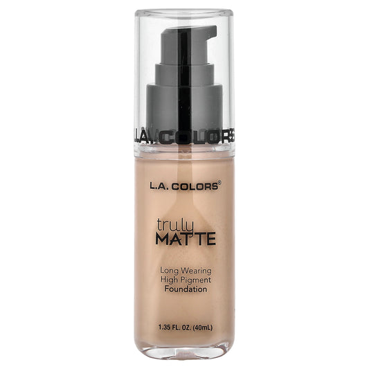 L.A. Colors, Truly Matte Foundation, CLM352 Natural, 1.35 fl oz (40 ml)