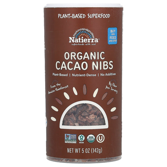 Natierra, Organic Cacao Nibs Shaker, 5 oz (142 g)