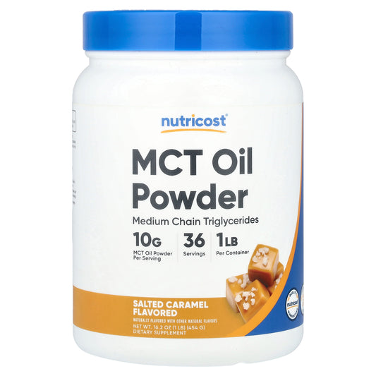 Nutricost, MCT Oil Powder, Salted Caramel , 1 lb (454 g)