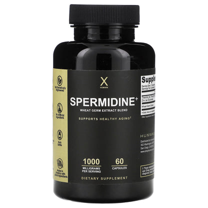Humanx, Spermidine+, Wheat Germ Extract Blend, 60 Capsules