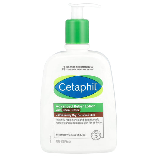 Cetaphil, Advanced Relief Lotion with Shea Butter, Fragrance Free, 16 fl oz (473 ml)