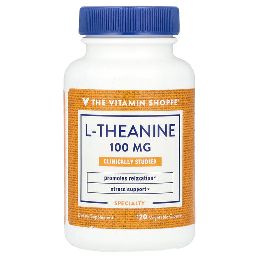 The Vitamin Shoppe, L-Theanine, 100 mg, 120 Vegetable Capsules