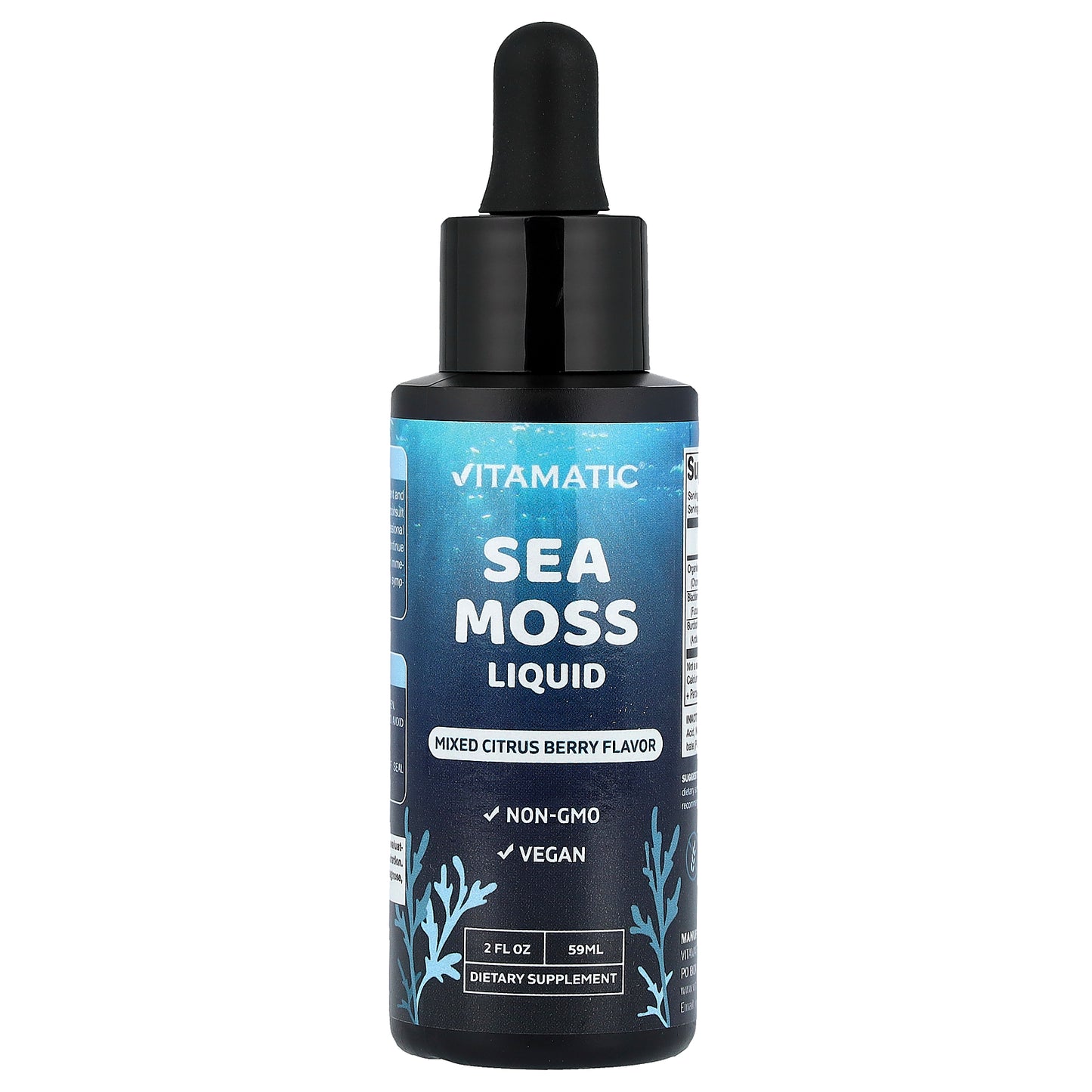 Vitamatic, Sea Moss Liquid, Mixed Citrus Berry, 2 fl oz (59 ml)