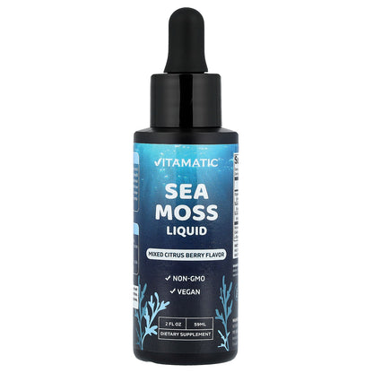 Vitamatic, Sea Moss Liquid, Mixed Citrus Berry, 2 fl oz (59 ml)
