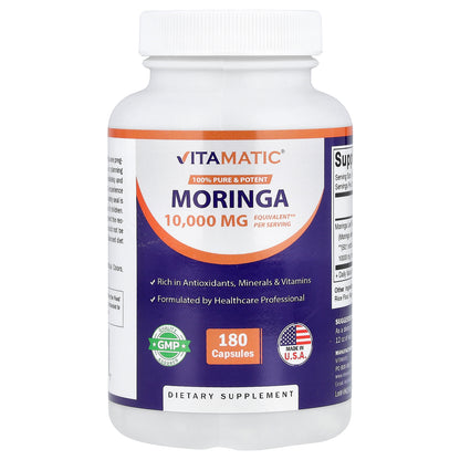 Vitamatic, Moringa, 10,000 mg, 180 Capsules